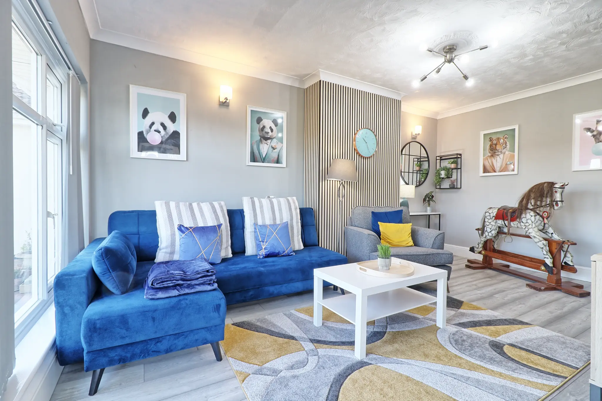 Crew accommodation lounge with entertainment area in Harold Wood